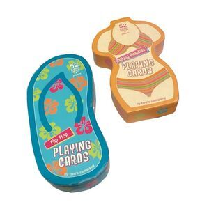 Summer Fun Flip Flop & Bikini Shaped Playing Cards Set Beach‎ Party Game